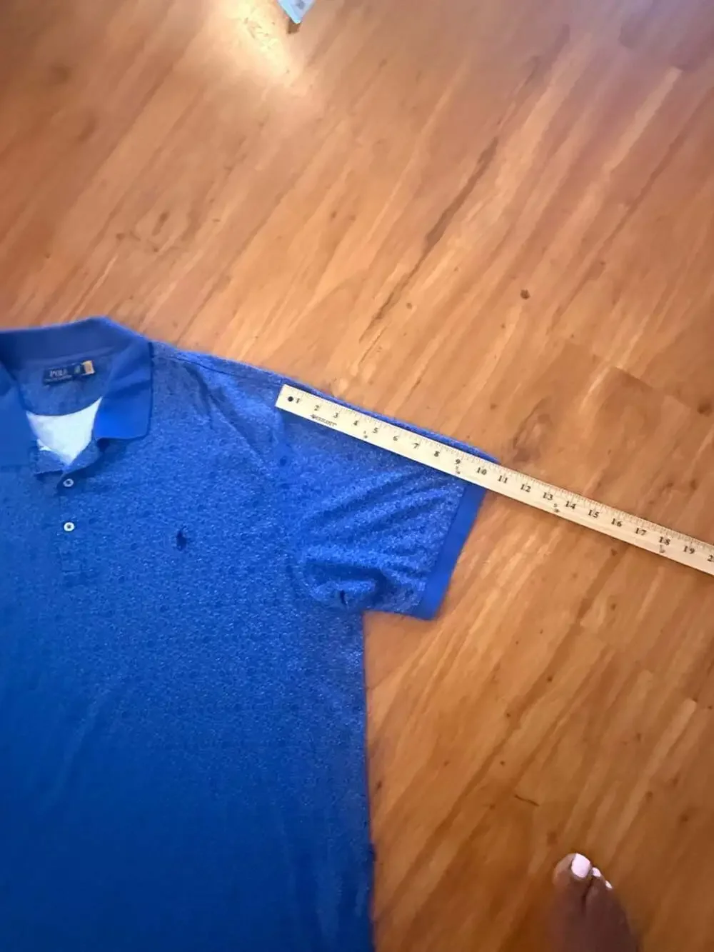Polo Ralph Lauren Floral Print Soft Cotton Polo Shirt Blue Size 3XB